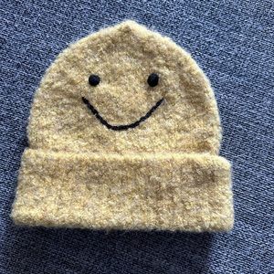 Urban Outfitters Women's Yellow Ellie Knit Fuzzy Beanie